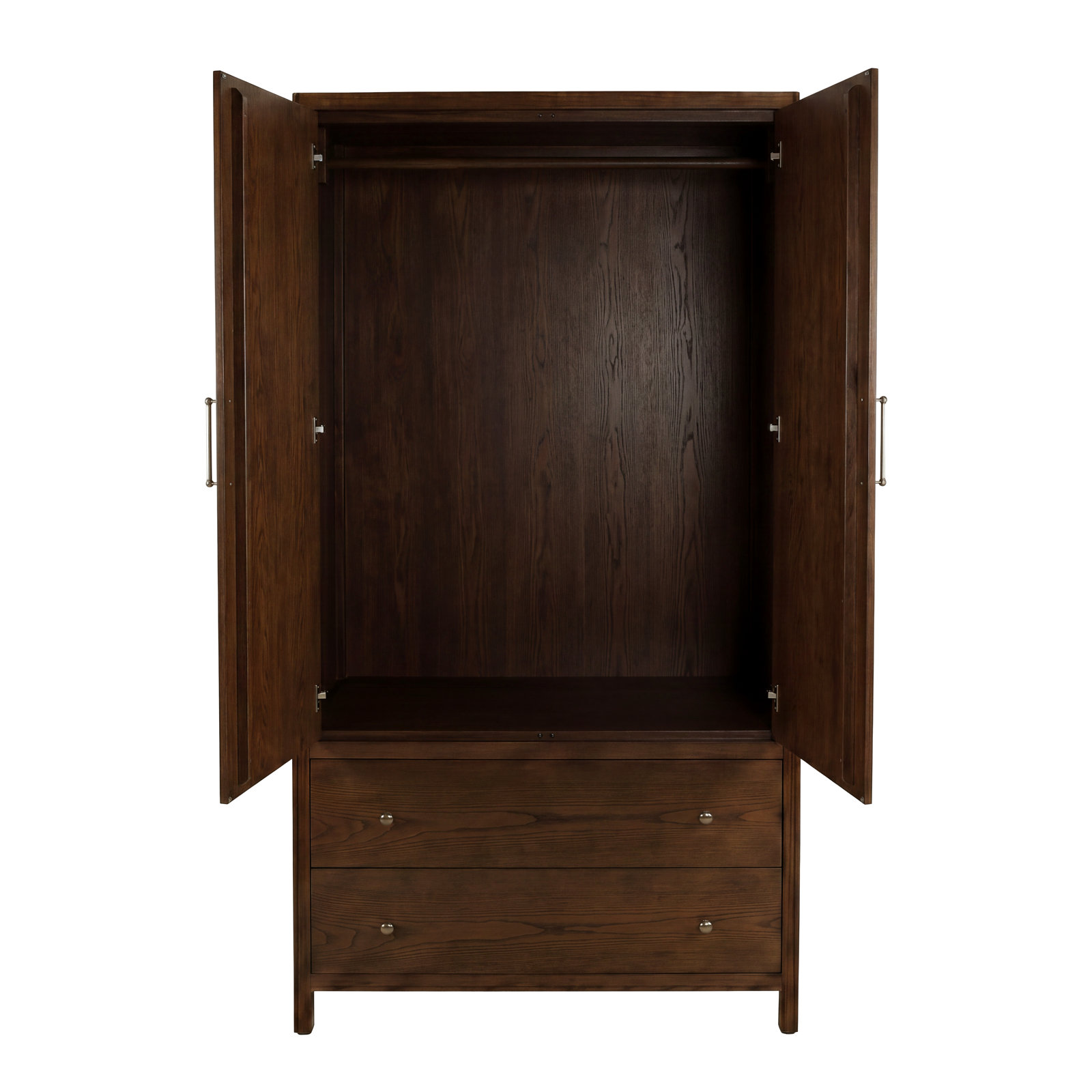 2-Drawer Armoire, Walnut