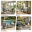 Ensemble bistro 3 pièces pour le jardin, le balcon et la cour-455778434