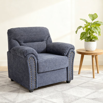Modern Accent Chair Blue