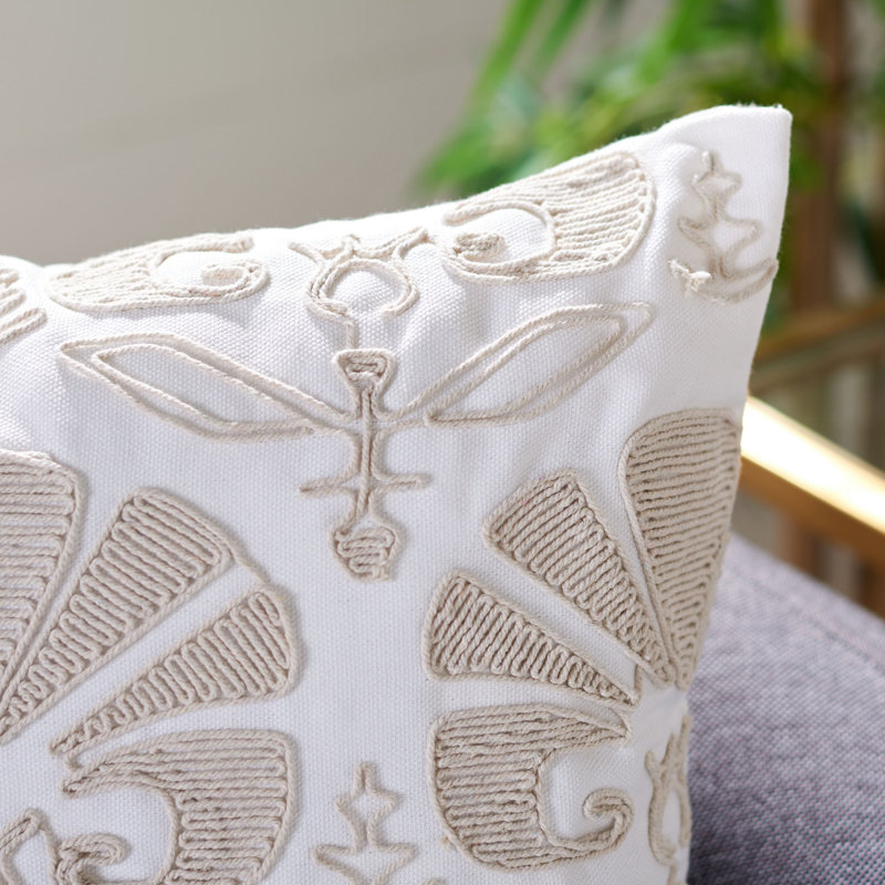 Tassels Cotton Reversible Throw Pillow