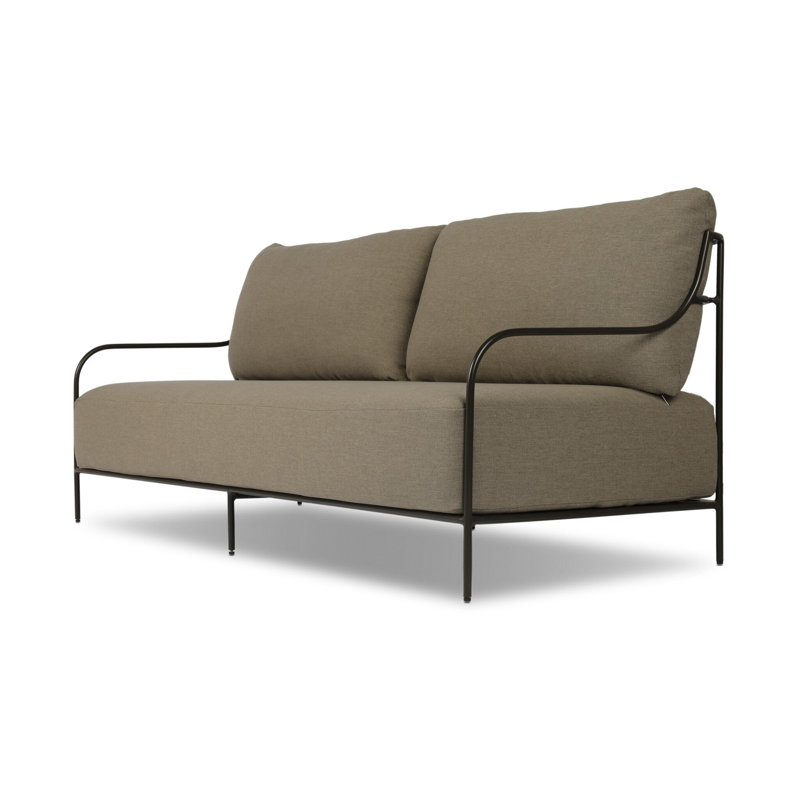 Segovia Outdoor Sofa-78"-Alessi Fawn, Alessi Fawn