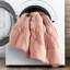 Édredon rose très grand - 3 pièces: floral chic décontracté, confort toutes saisons et lavable à la machine 3 avec motif floral romantique, douceur tricotée, tout,