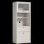 Armoire de rangement autoportante haute de 71 pouces avec portes et tablettes-3679123