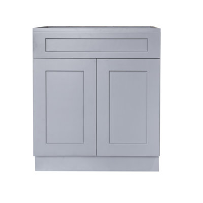 34.5” H Shaker Ready-to-Assemble Kitchen Sink Base Cabinet, Gray