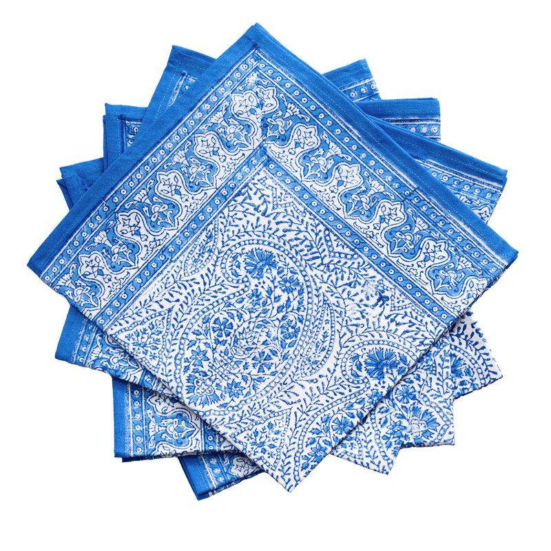 Simten Paisley Square Placemat And Napkin Set