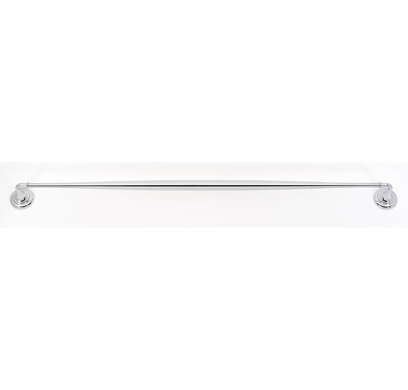 Charlies Towel Bar, Polished Chrome, 2" H x 32" L x 2.75" D