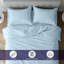 Ensemble de housse de couette 100% coton 3 pièces Beddora - Doux, respirant, literie de qualité hôtelière avec fermeture à boutons, contexture de 200 fils, avec housse de couette et taies décoratives-112750902-112750906