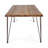 Industrial Wood And Metal Rectangular Dining Table