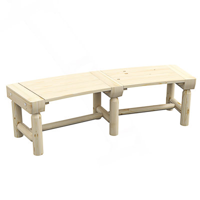 Banc de jardin, banc d'extérieur rond semi-circulaire