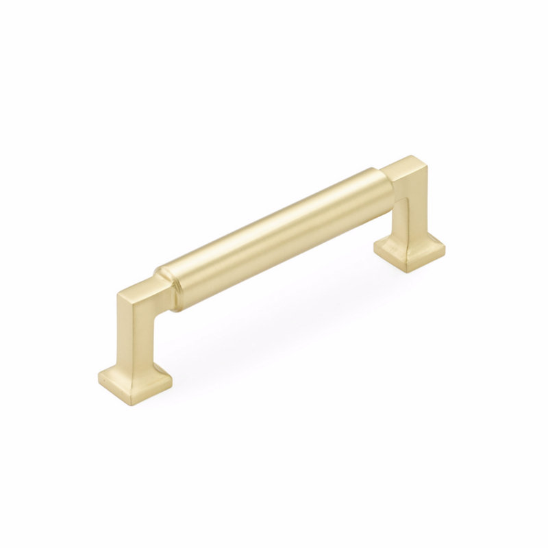 Haniburton 6" Center to Center Appliance Pull, Satin Brass, 4"