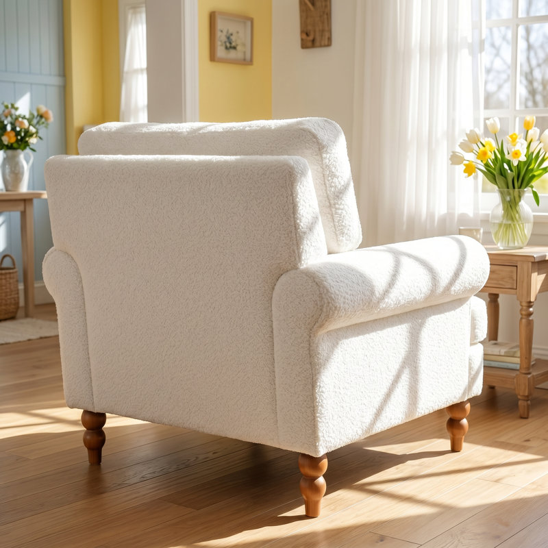 Fauteuil d'appoint l 37,8 po x P 39,7 po x H 32,6 po Mirod