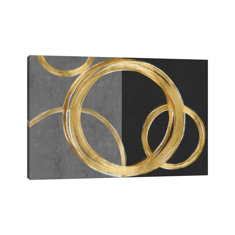 «Unity Gold on Black II», reproduction d'art murale