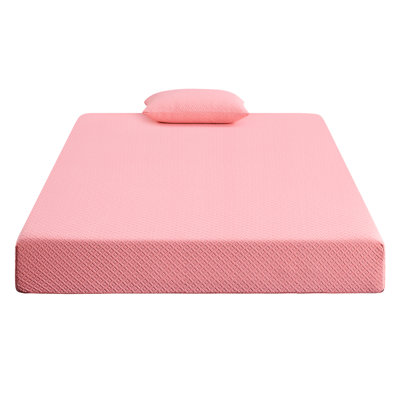 Pink Size Mattress And Pillow , Charcoal Gel Memory Foam, Highly Ventilated For A Peaceful Sleep Breathable Fabric Deep Rest