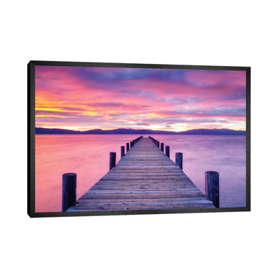 Pier Sunrise by Dennis Frates - Print on Canvas