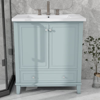Armoire multifonctionnelle de base de meuble-lavabo 30 po avec portes et tiroir