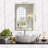 Frameless Rectangle Full Length Metal Wall Mirror Set Home Gym Mirror with Tempered Glass (Set of 3)-162864785