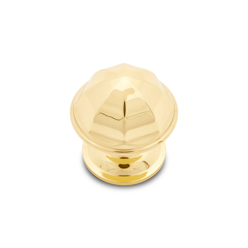 Contoured Dome 1 1/16" Knob CK Series, Polished Brass