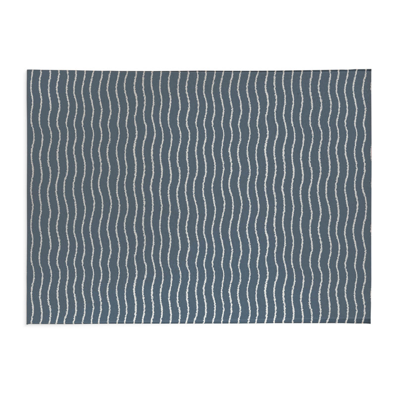 Tapis de bureau Wave Grunge, L 7 pi x L 5 pi, Bleu