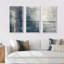 «Grey Abstract Pattern», peinture sur toile flottante 3 pièces-188556647-188556651