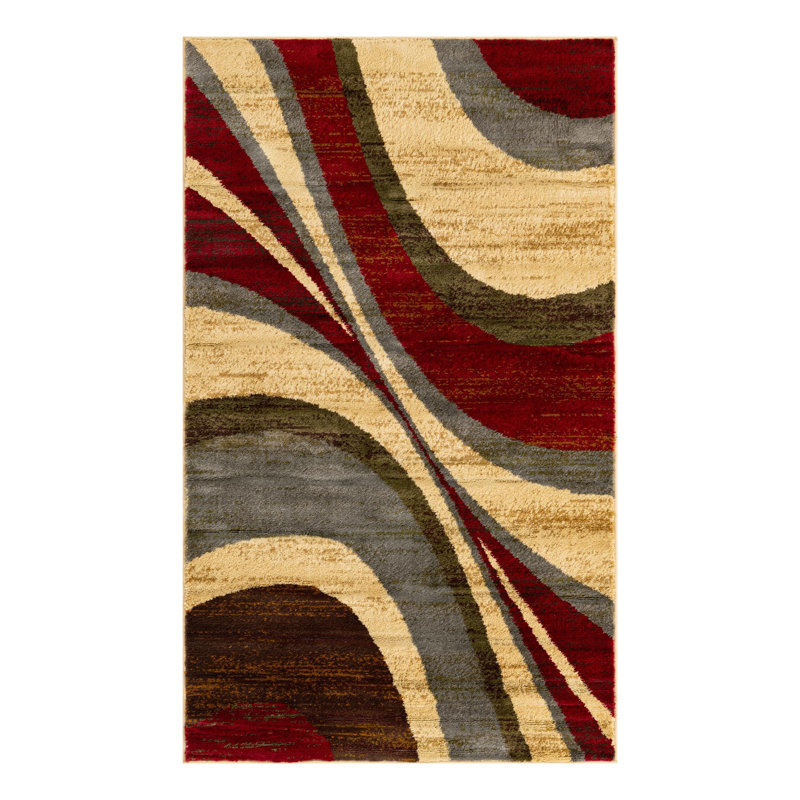 Ivetta Performance Abstract Indoor Rug, Rectangle 3'1" x 5'3"