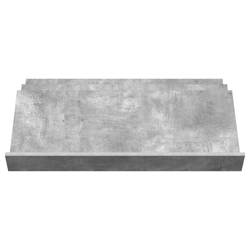 Wood Free Standing Magazine Rack, Grey