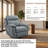 Green Fabric Swivel Glider Recliner Chair, 360° Swivel Rocker Recliner With Stain-Resistant Linen Upholstery, Equipped With USB Charging Port, 1Pc (Set Of 2)-31531741