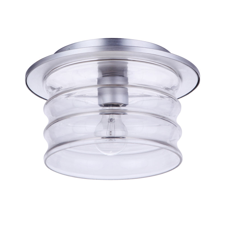 Plafonnier encastré d'extérieur Ammadas, Aluminium satiné