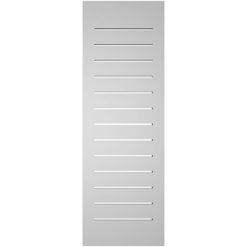 Évent à pignon fonctionnel en uréthane rectangulaire à fixation en surface, brun clair apprêté, H 42 po x l 14 po x P 1,5 po