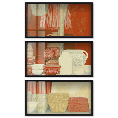 «Timeless Market I Shadowbox Print Treehaven» par Art Remedy, ensemble de 3