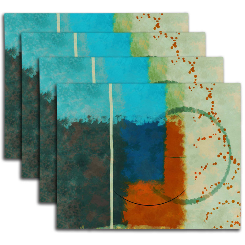 Napperon abstrait en polyester