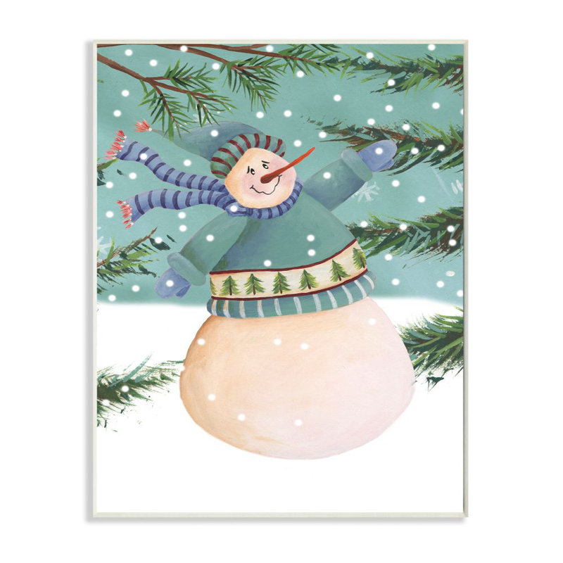 «Snowman Pine», impression, Plaque murale, H 15 po x l 10 po