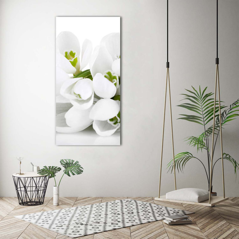 White Snowdrops - Wrapped Canvas Print