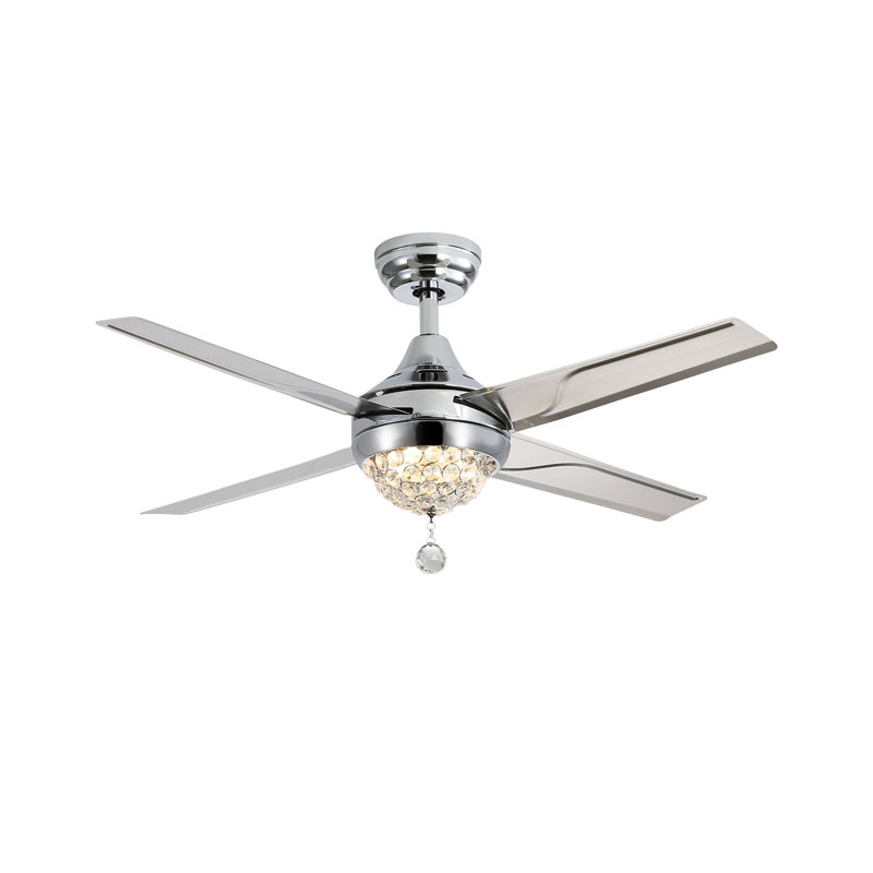 Ventilateur de plafond à DEL à 4 pales 48 "avec télécommande et ensemble d'éclairage Cristofaro