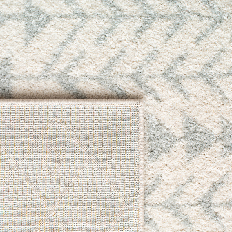Tapis ivoire / gris clair Dildy Southwestern, Rectangle 3 pi x 5 pi