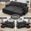L Shaped Sofa Sleeper & Chaise-1585294638