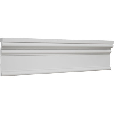 WM523 - Moulure de boîtier en PVC TrueCraft RB3 de H 3 1/2 po x P 1 po x L 96 po, blanc
