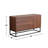 Walnut Brown Wood Console Table