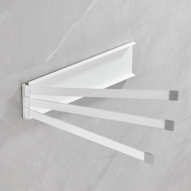 Porte-serviettes rotatif 9,45 pouces, White