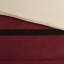 Grand édredon rouge - 7 pièces décoratives en simili suède avec coussins décoratifs lavables et PC-118650047-118650052