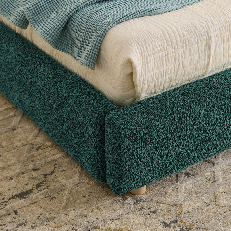 Lits modernes King Size avec rangement, cadre en MDF, design minimaliste pour la maison