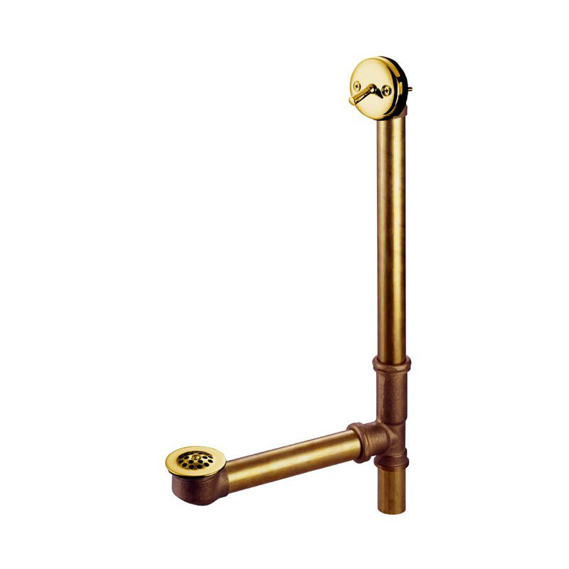 Pop-Up Kitchen Sink Drain, Polished Brass