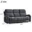 Canapé inclinable de 84,2 po de largeur, moderne et rembourré avec porte-gobelets et port USB-1040971856