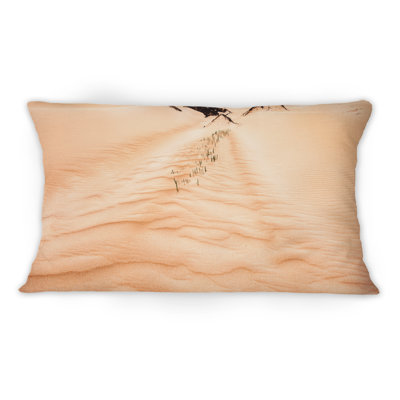 Coussin Rippled Sand In The Desert II