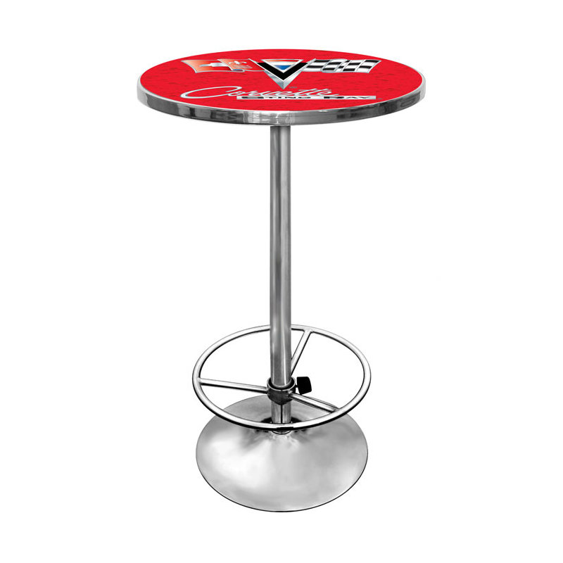 Corvette C2 Pub Table, rouge