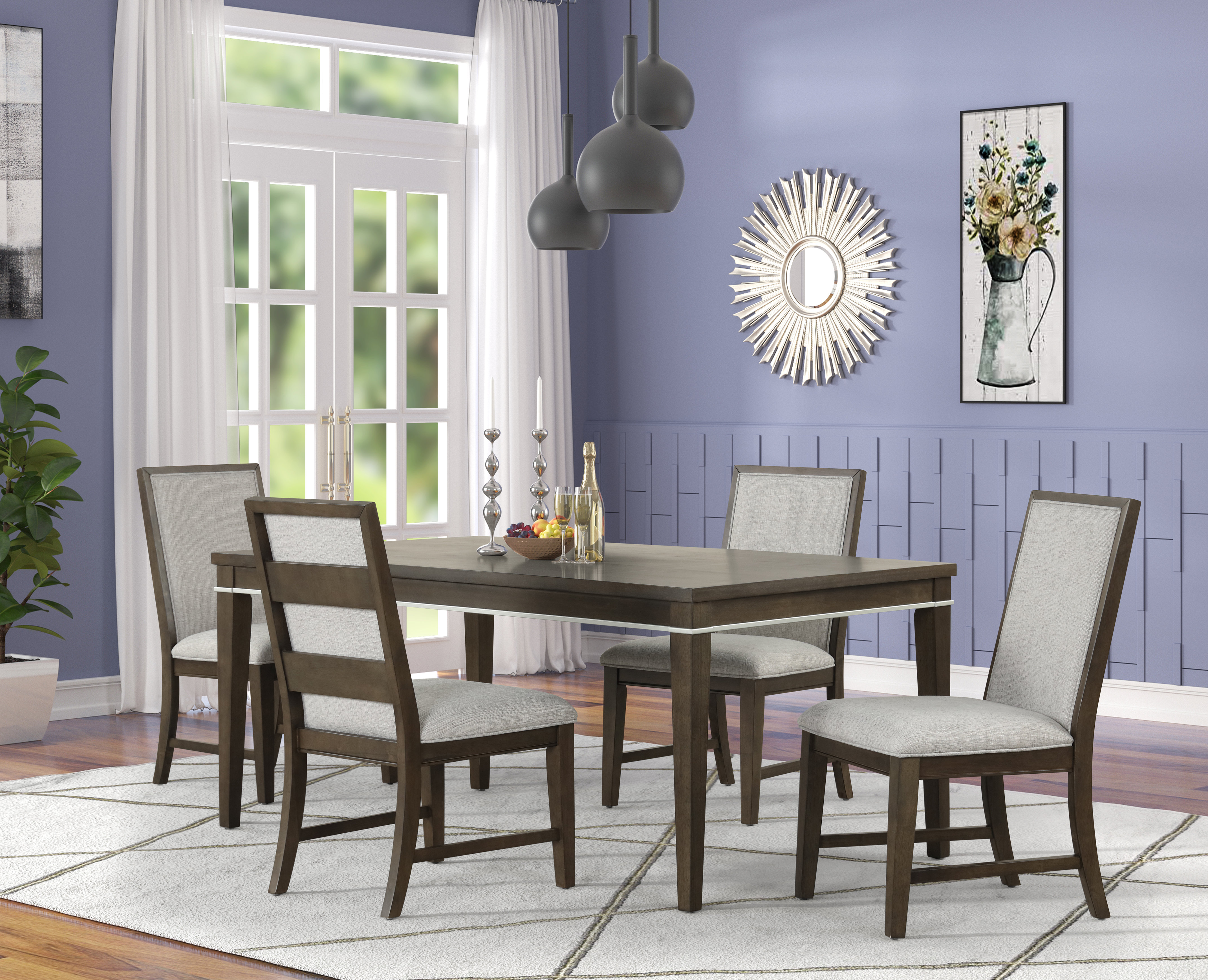 Red Barrel Studio® Zimya Rectangular 40'' L x 70'' W Dining Set | Wayfair