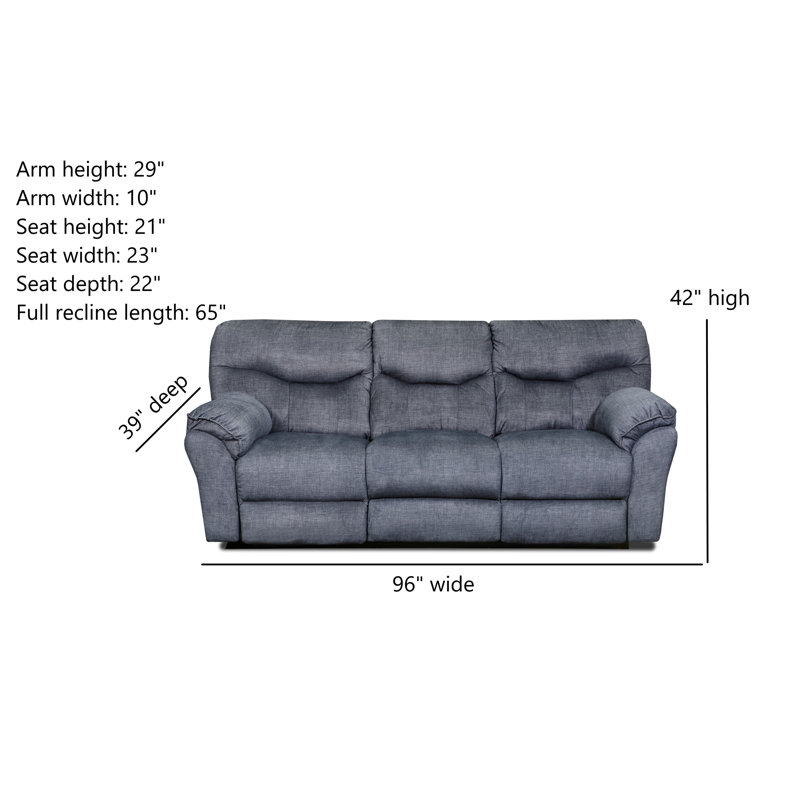 Canapé inclinable électrique Power Play, Mélange de polyester gris
