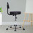Dakotajames Adjustable Drafting Stool, Office Stool with Wheels and Backrest, Faux Leather Space-Saving Rolling Stool-123833879