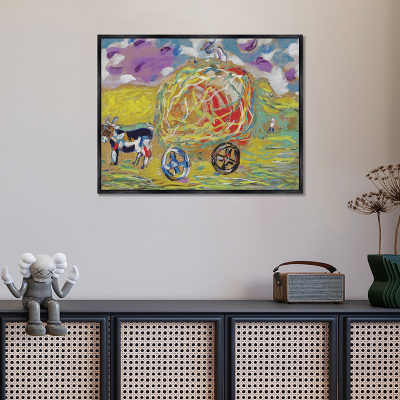 Art mural encadré par Marc Chagall, impression sur toile encadrée pour décor de bureau à domicile, 24 po x 32 po