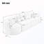Canapé modulaire rembourré sans os-129460530