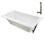 Baignoire de trempage en acrylique 66 po. X 34 po. Drain inclus-97545248